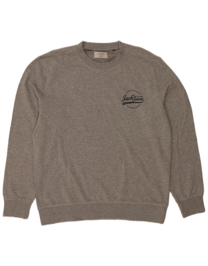 Jack & Jones moletom masculino jumper XL algodão cinza