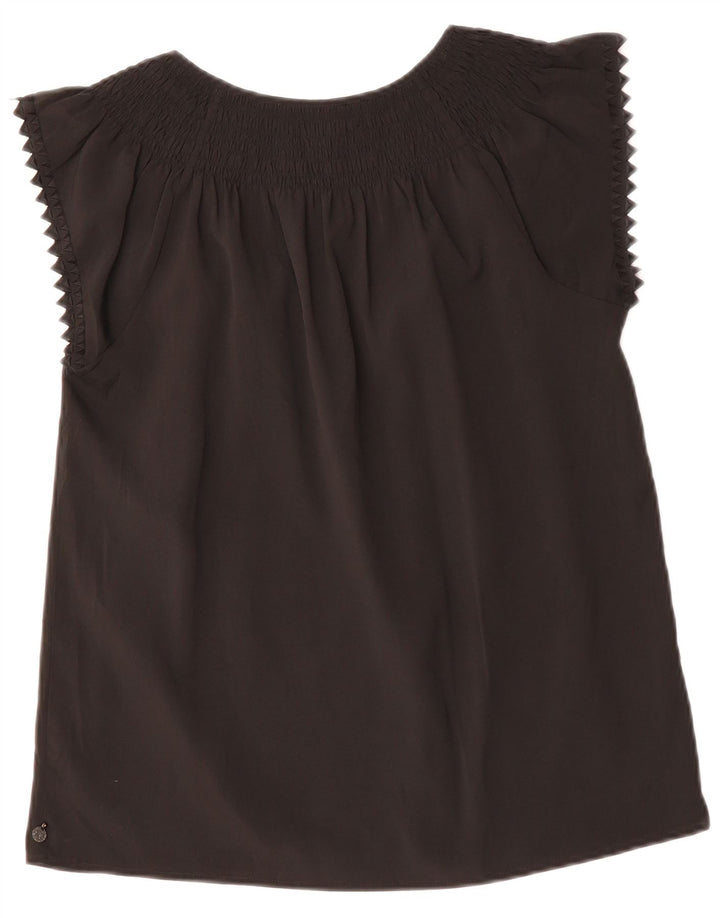 Blusa feminina MAISON SCOTCH Top UK 14 poliéster preto médio