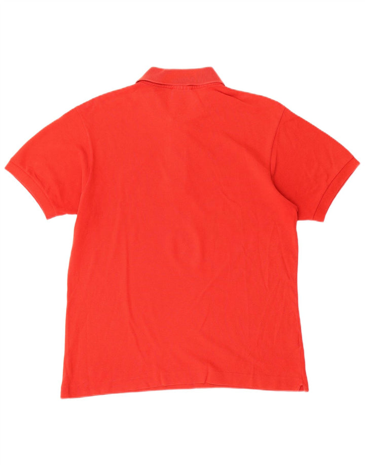 Camisa polo masculina Lacoste tamanho 3 pequeno algodão vermelho