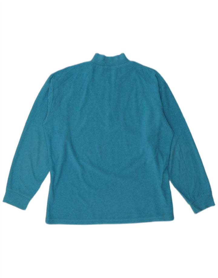 Fila Mens Zip Neck Fleece Jumper IT 50 Médio Azul