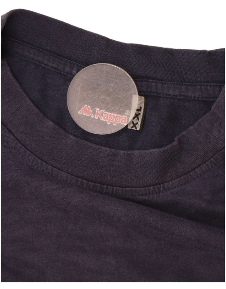 Camiseta masculina KAPPA Top 2XL algodão azul marinho