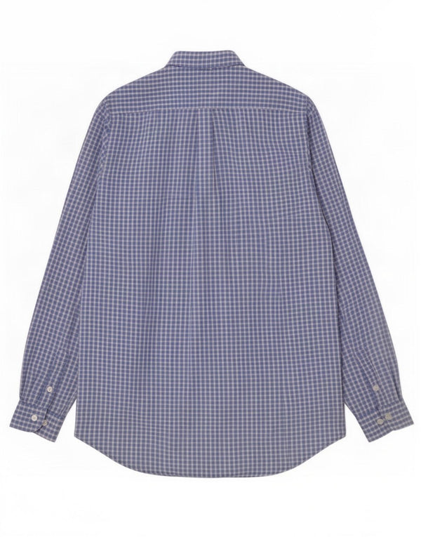 Tommy Hilfiger Mens Shirt XL Blue Gingham Cotton