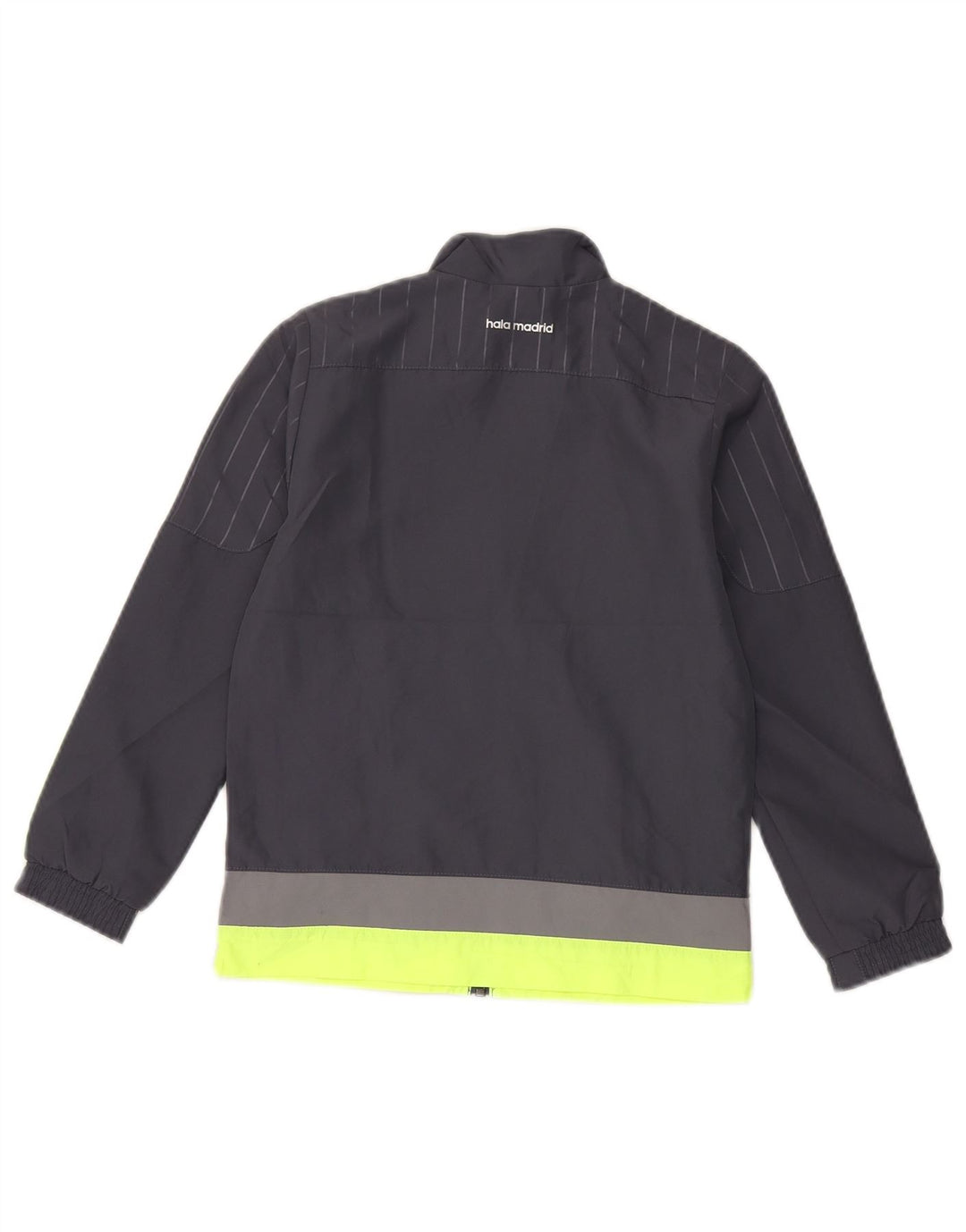 Jaqueta Adidas Boys Graphic Tracksuit Top 7-8 Anos Cinza Colorblock