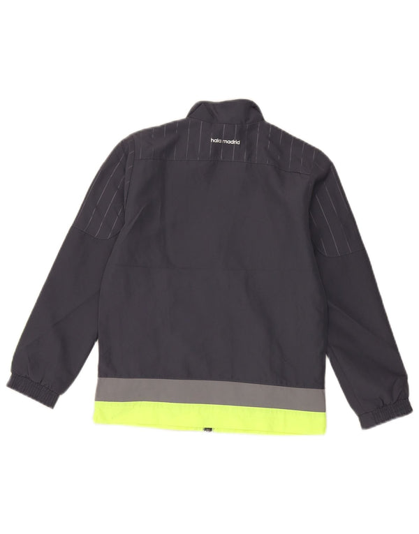 Jaqueta Adidas Boys Graphic Tracksuit Top 7-8 Anos Cinza Colorblock