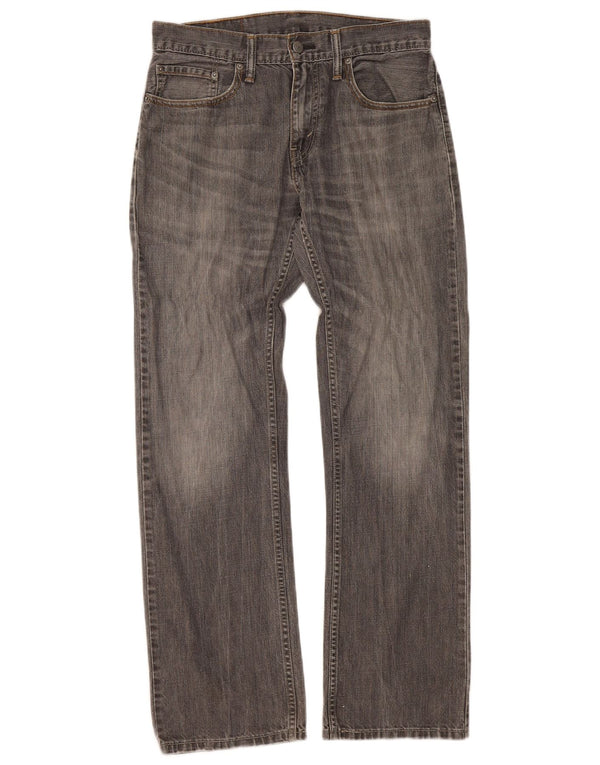 Calça jeans feminina Levi's 514 Straight W32 L32 cinza algodão