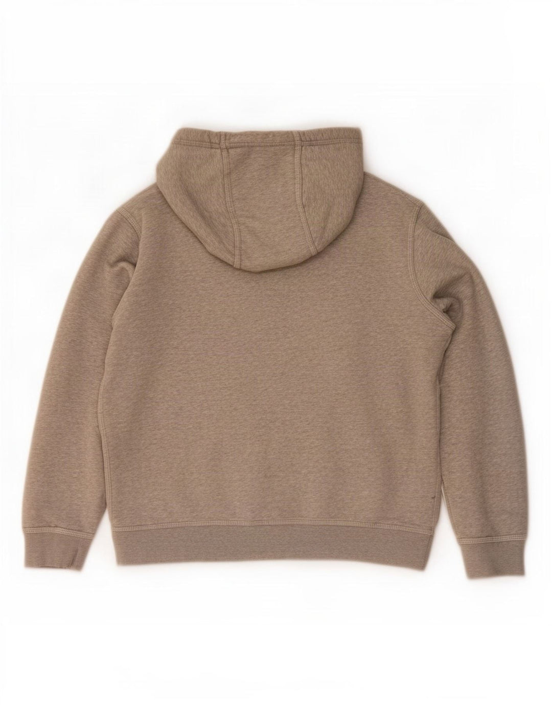 Suéter com capuz gráfico masculino Nike médio cinza algodão manchado
