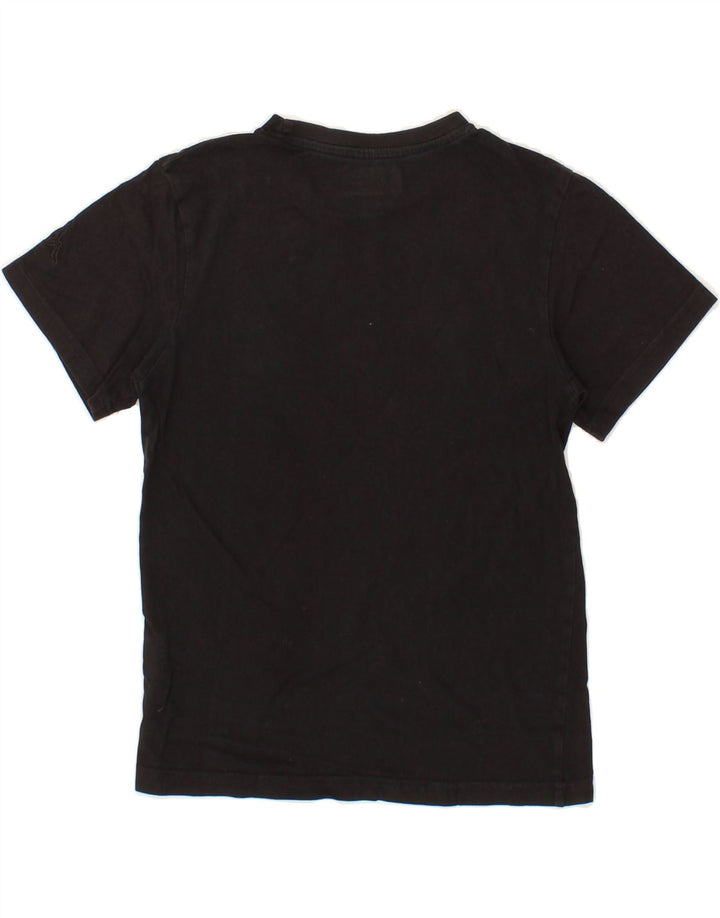 KAPPA Boys Graphic T-Shirt Top 9-10 Years Black Cotton Vintage Kappa and Second-Hand Kappa from Messina Hembry 