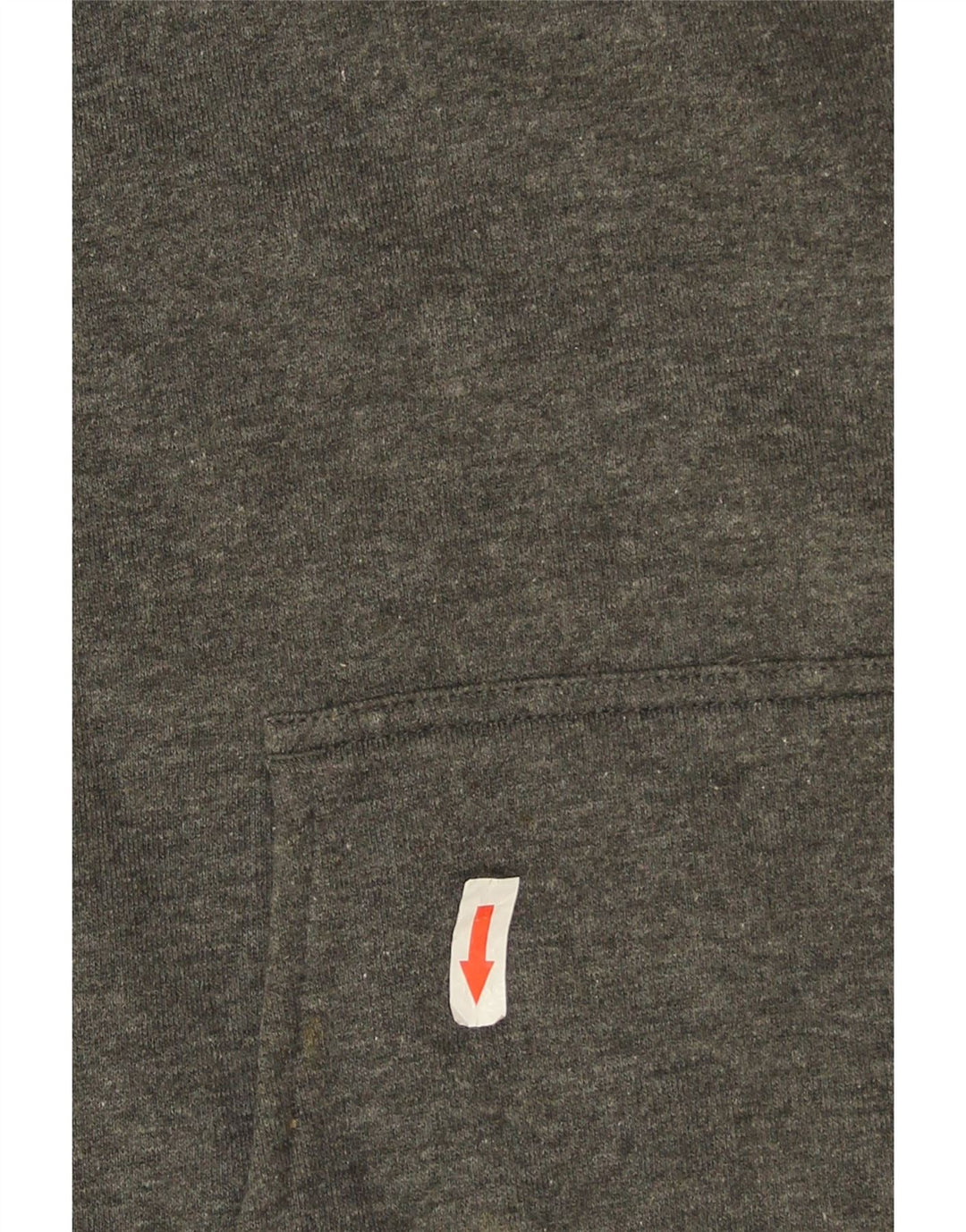 Suéter feminino Nike com capuz gráfico oversized EUA 8/10 algodão cinza médio