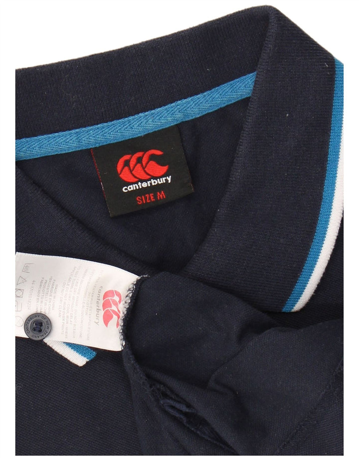 Camisa pólo masculina CANTERBURY poliéster azul marinho médio