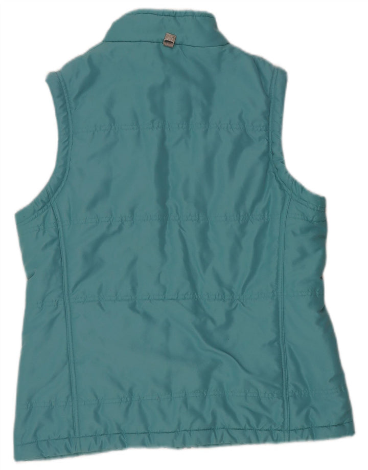 WEIRD FISH Womens acolchoado Gilet UK 14 grande poliéster turquesa