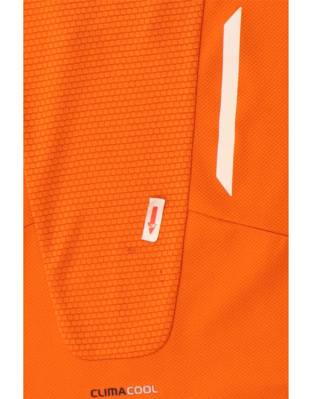 Adidas Masculino Clima 365 Camiseta Top Grande Laranja Colorblock Poliéster