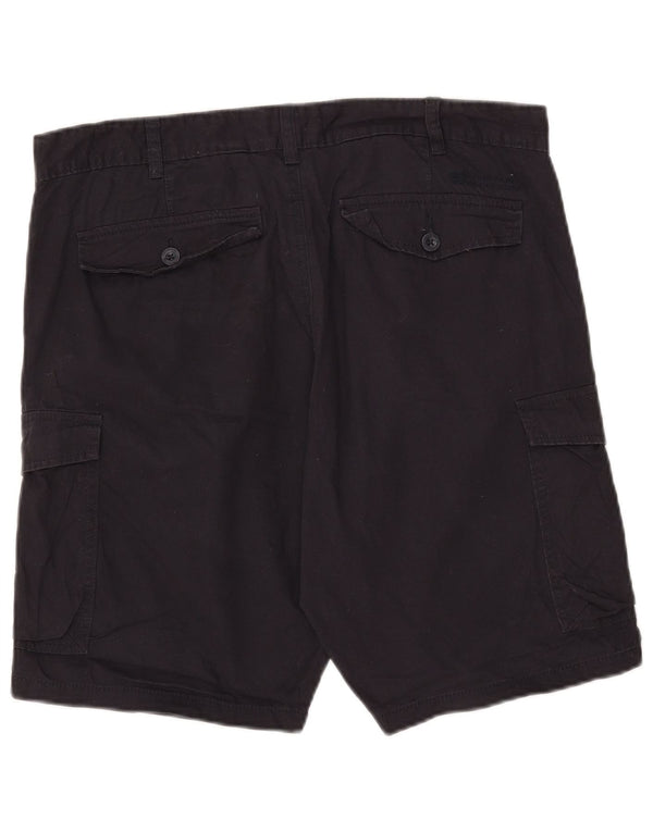 Mountain Warehouse Mens Cargo Shorts Grande W34 Algodão Azul Marinho