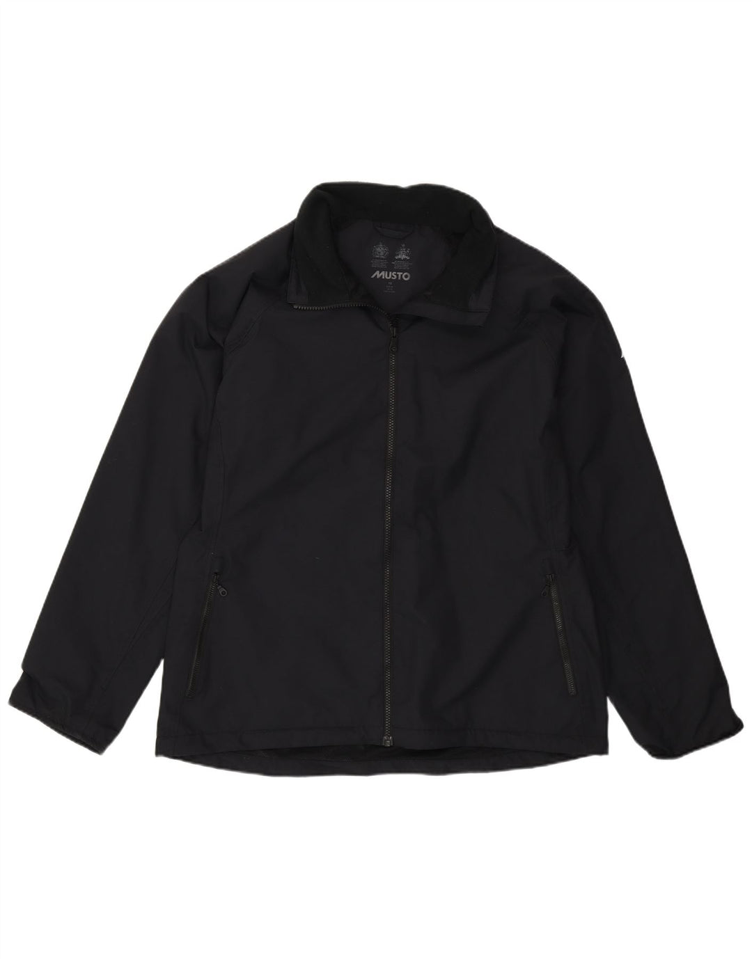 Jaqueta de chuva feminina Musto UK 16 grande poliamida preta