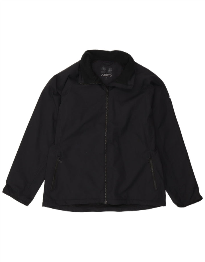 Jaqueta de chuva feminina Musto UK 16 grande poliamida preta