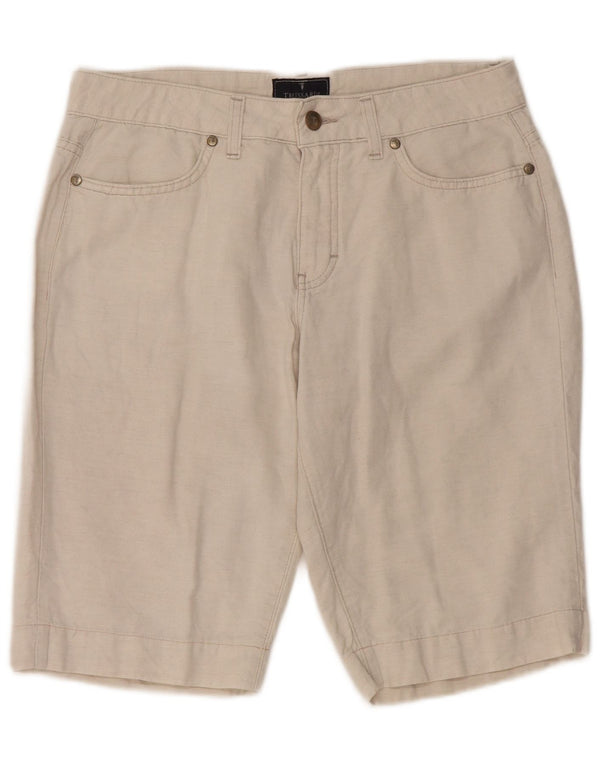 TRUSSARDI Shorts feminino casual W30 médio bege