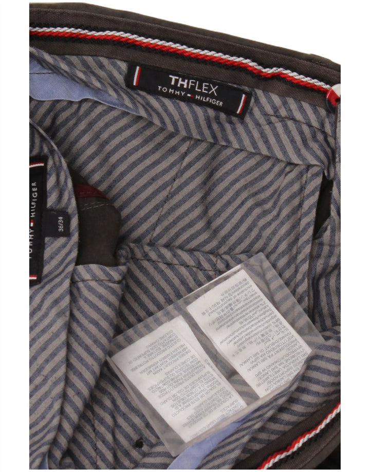 Calça Chino Masculina TOMMY HILFIGER Flex Slim W36 L34 Algodão Marrom