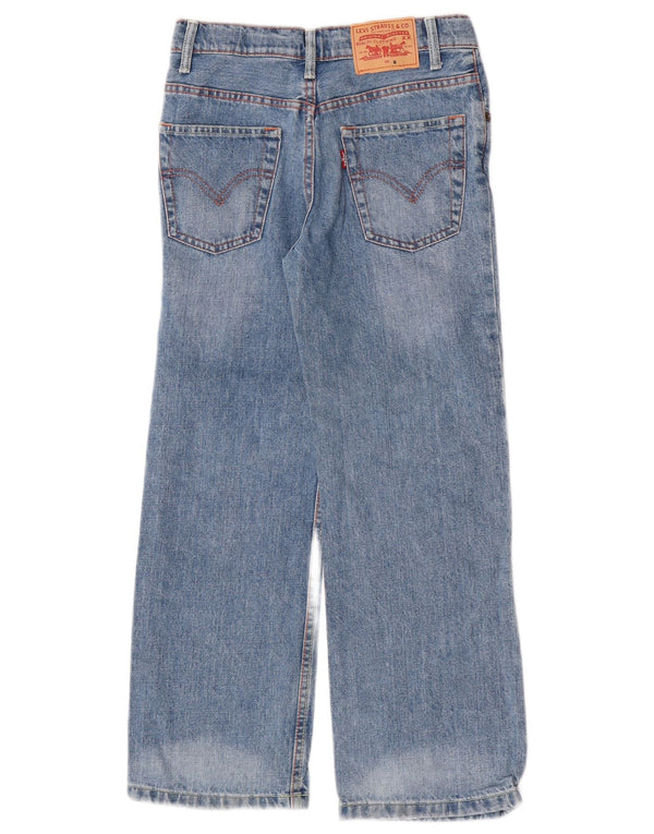 Levi's Boys Straight Jeans 7-8 Anos W24 L23 Azul Algodão