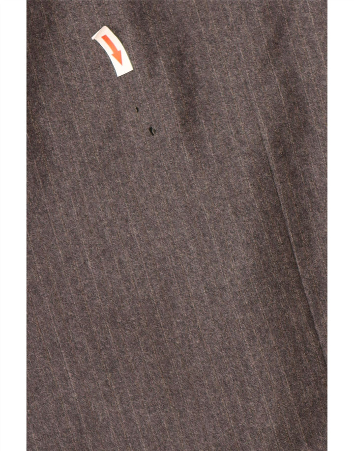 Valentino Masculino 3 Botões 2 Peças Terno IT 48 Médio W32 L29 Riscas Cinza
