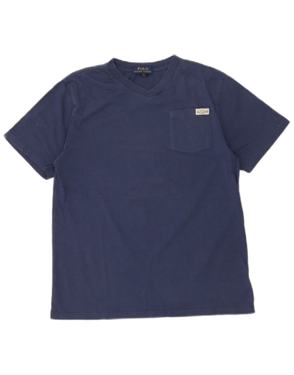 Camiseta Polo Ralph Lauren Meninos Top 14-15 Anos Grande Algodão Azul Marinho