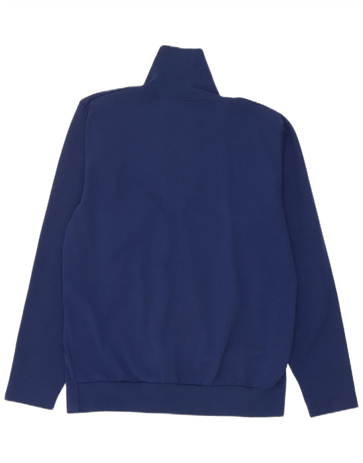 Jaqueta vintage masculina de agasalho médio azul marinho
