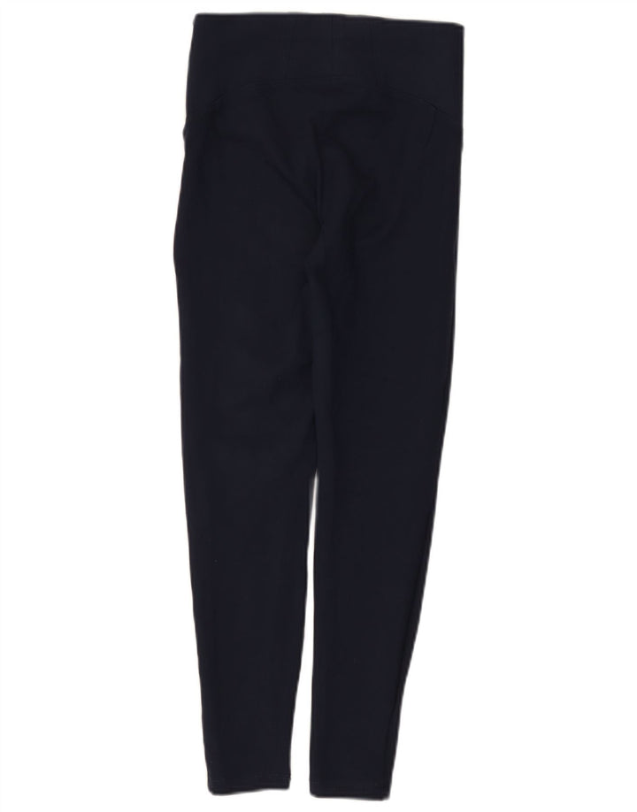 Leggings femininas Marks & Spencer Reino Unido 8 pequenas viscose azul marinho