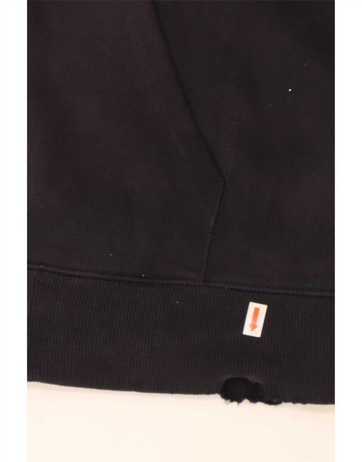 Suéter Carhartt masculino com capuz e zíper médio azul marinho algodão