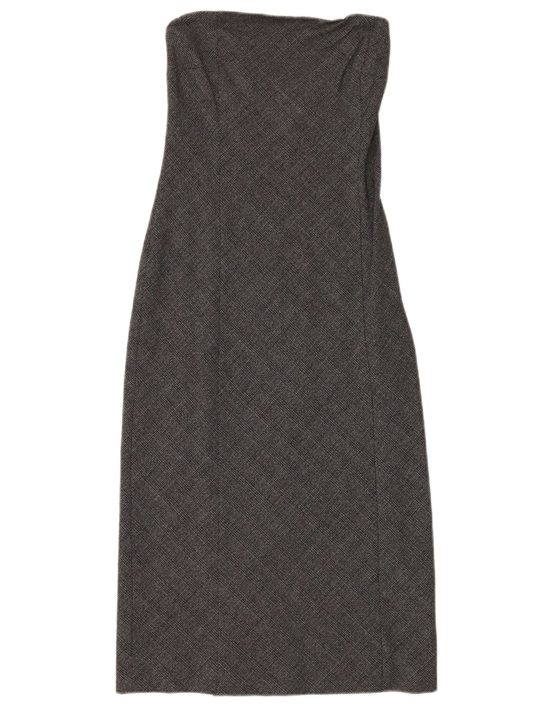 Patrizia Pepe Vestido sem alças feminino IT 42 Viscose Houndstooth cinza médio