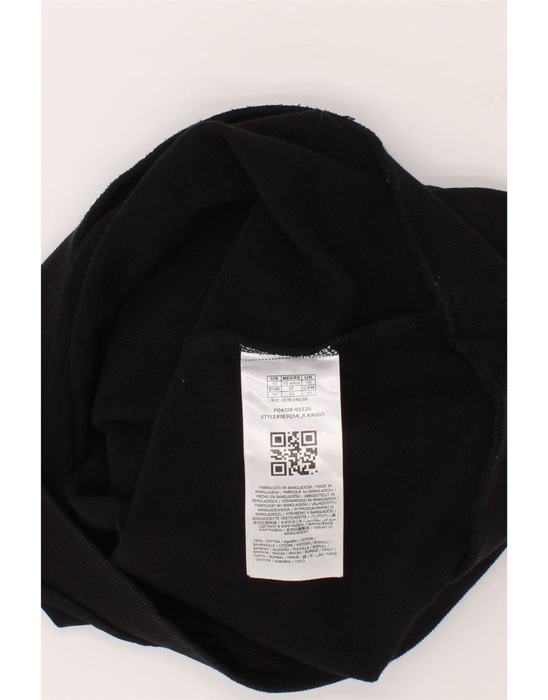 GUESS Girls Graphic Hoodie Jumper 9-10 Years Black Cotton Vintage Guess and Second-Hand Guess from Messina Hembry 