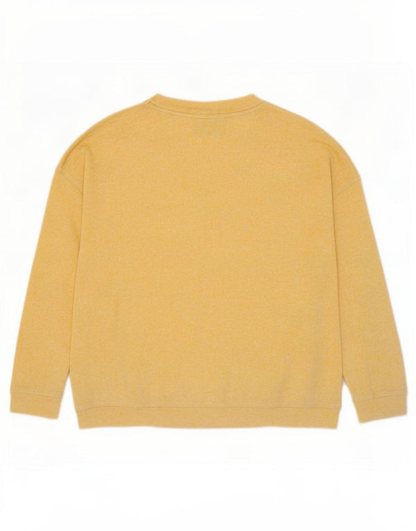 Suéter feminino Marks & Spencer manga 3/4 Reino Unido 16 grande amarelo