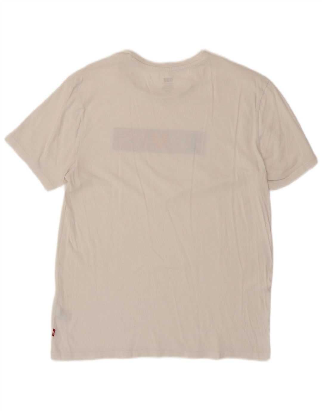 Camiseta gráfica masculina LEVI'S Top médio algodão branco