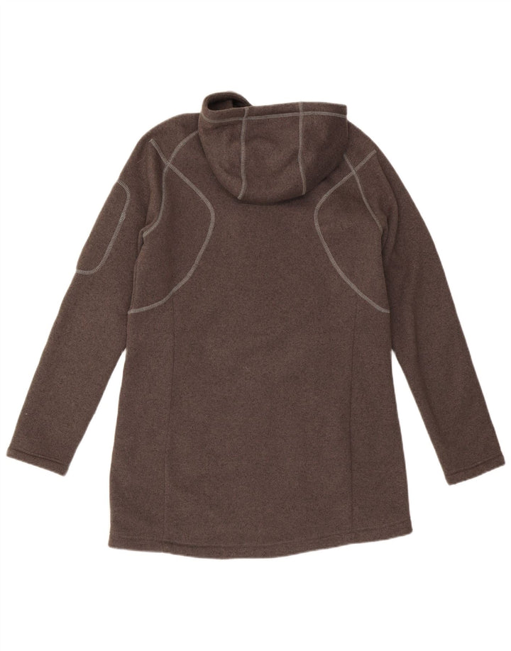 JACK WOLFSKIN Jaqueta feminina com capuz e moletom Reino Unido 16 grande marrom