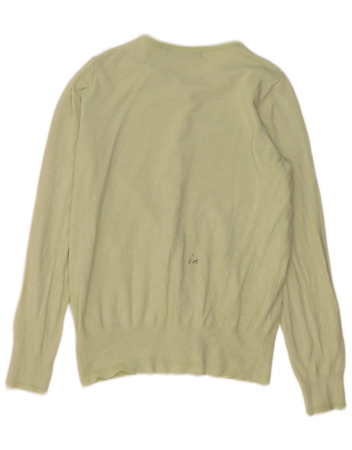 Suéter cardigã feminino Marks & Spencer UK 12 viscose verde médio