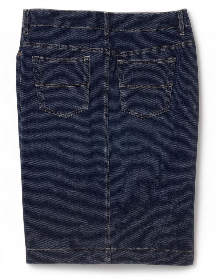 Saia jeans feminina Marina Yachting W28 azul marinho médio