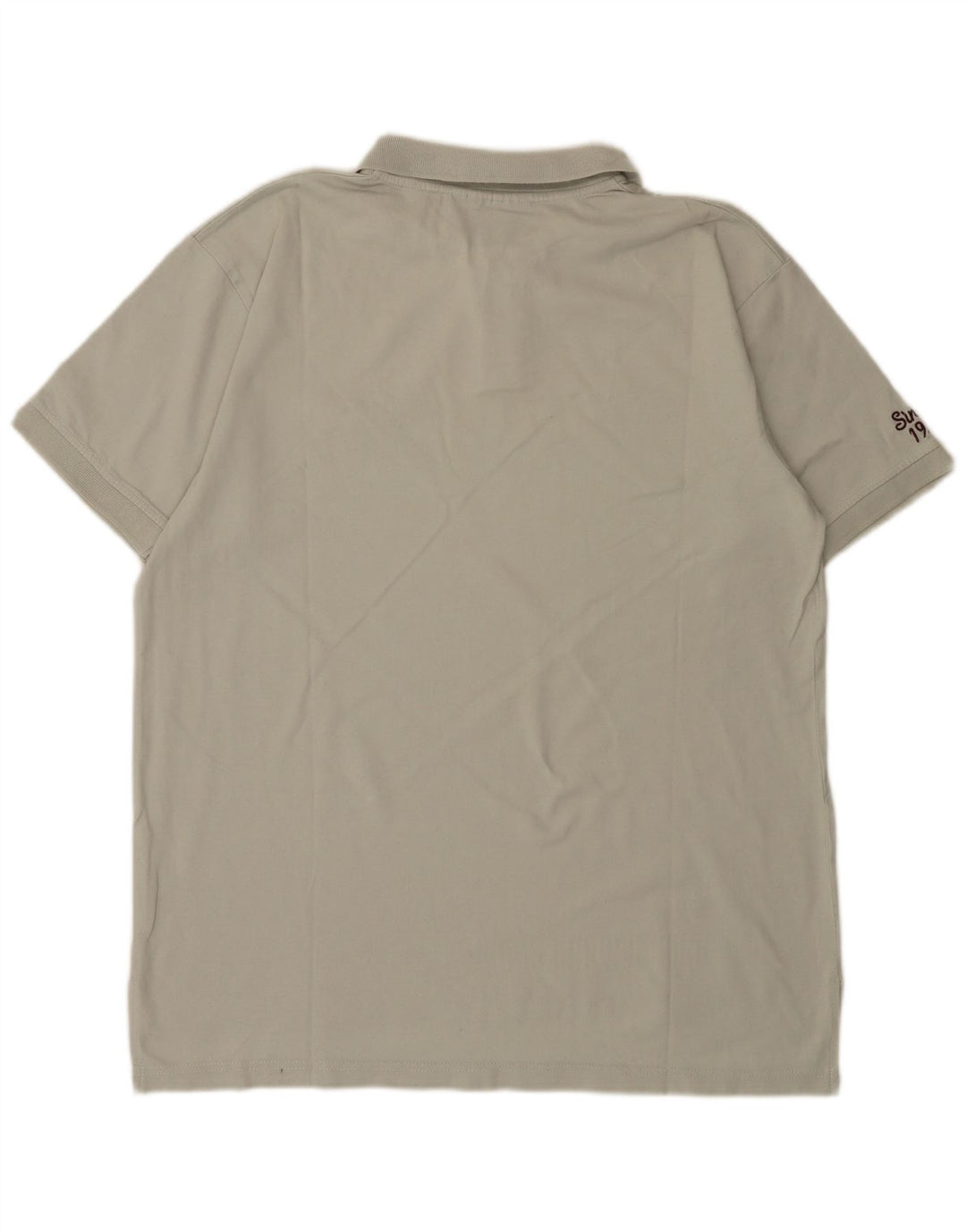 Camisa polo masculina Umbro gráfica grande algodão cinza