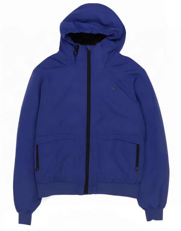 Jaqueta bomber masculina com capuz DC UK 42 XL poliéster azul