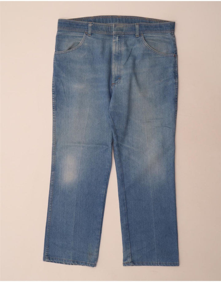 Calça jeans reta masculina WRANGLER regular fit W38 L29 azul poliéster