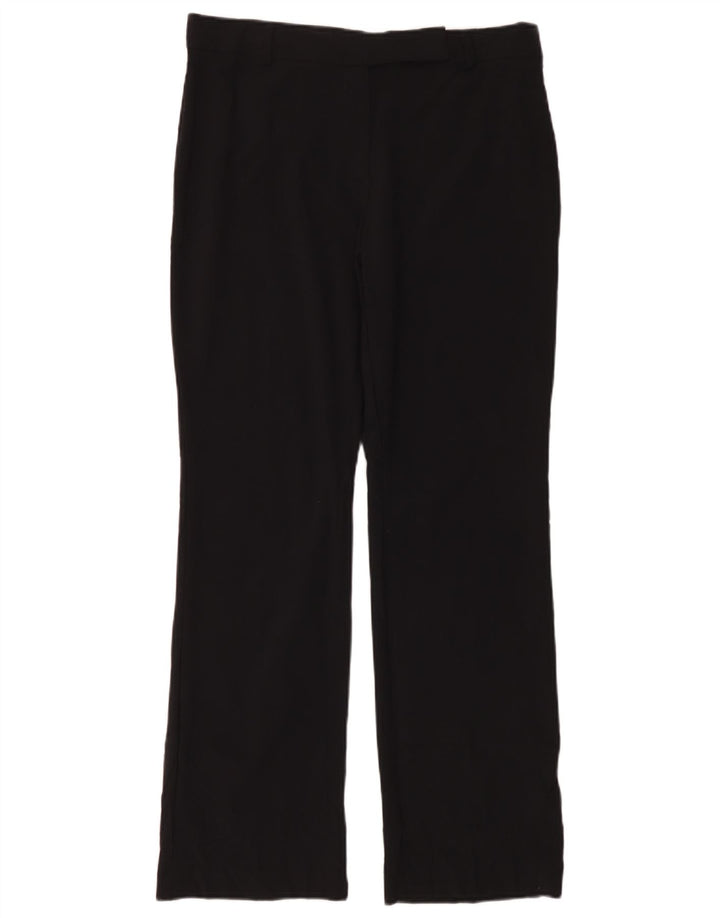 Calça feminina Marks & Spencer Bootcut Suit Reino Unido 14 Grande W34 L30 Preta