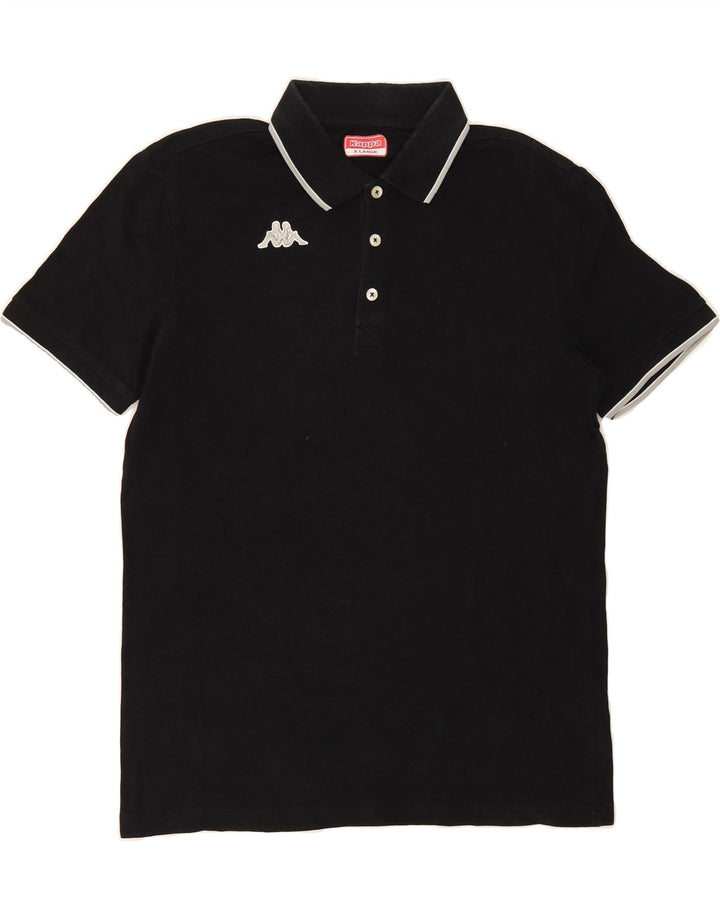 KAPPA Mens Polo Shirt XL Black Cotton Vintage Kappa and Second-Hand Kappa from Messina Hembry 