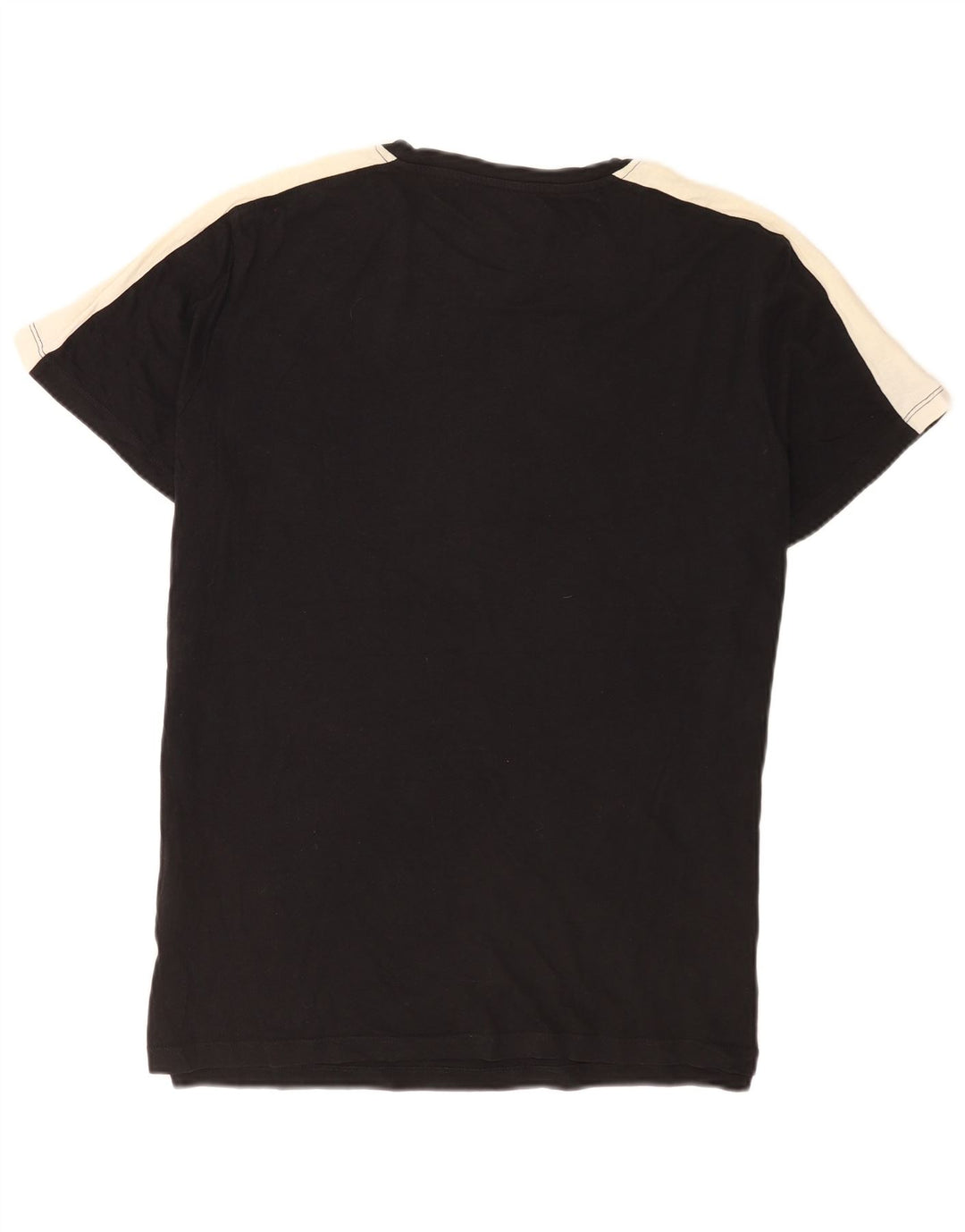 Camiseta masculina Jack & Jones grande algodão colorblock preto
