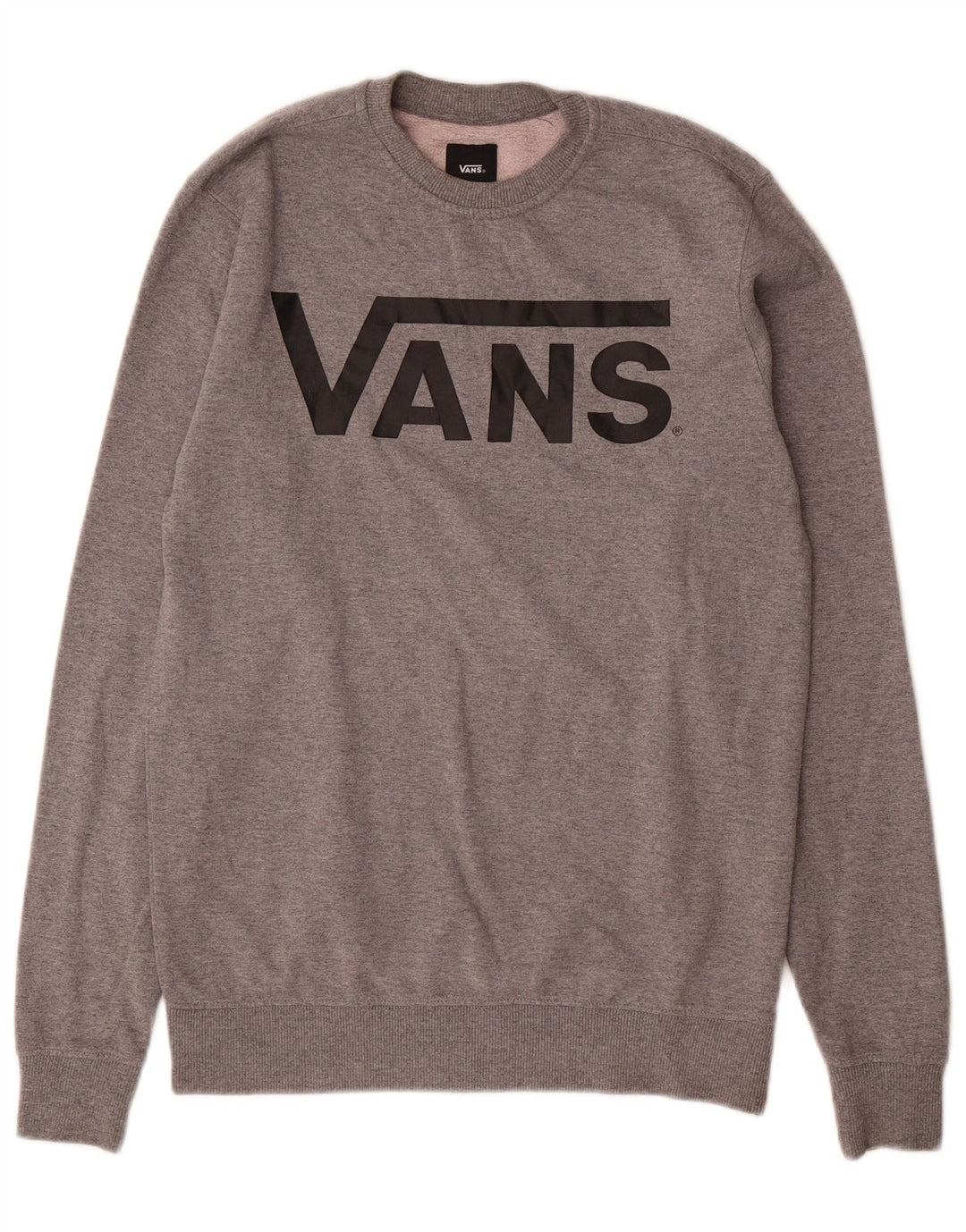 Vans Mens Graphic Moletom Jumper XS Cinza Algodão