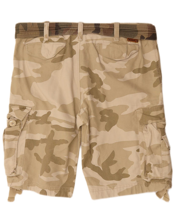 Shorts cargo masculino Brandit 2XL W42 algodão camuflado bege