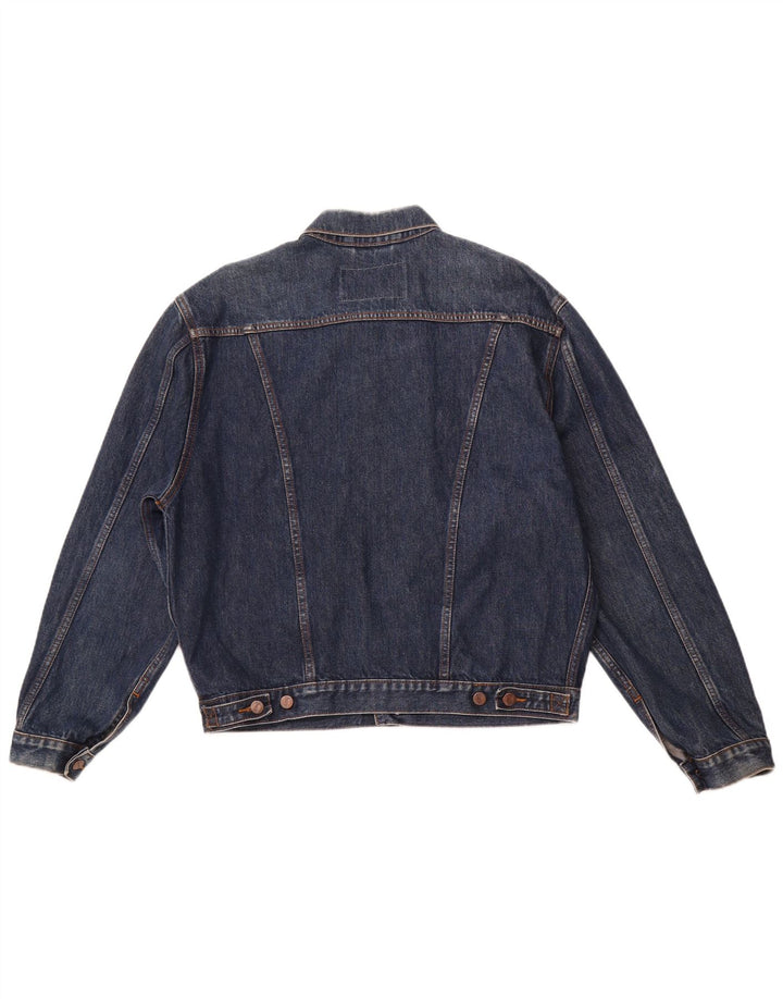 Jaqueta jeans masculina WRANGLER Reino Unido 40 grande algodão azul marinho