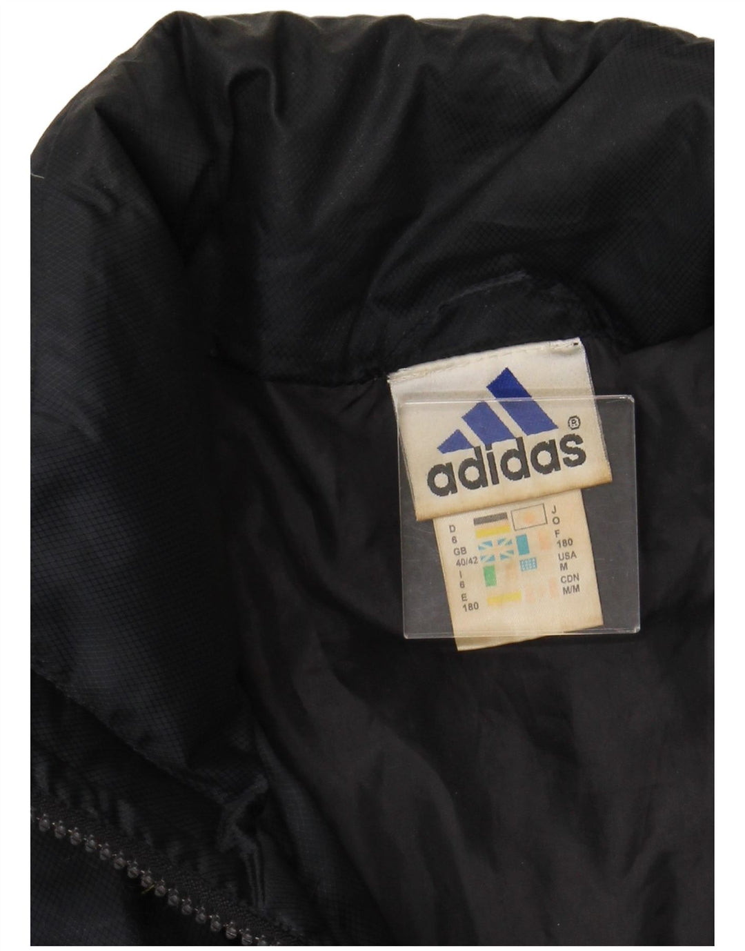 Jaqueta acolchoada masculina ADIDAS UK 40/42 poliéster azul marinho médio