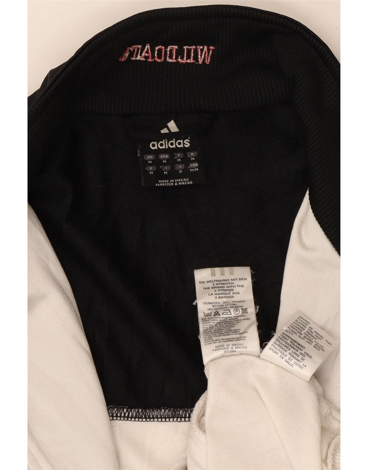 Adidas masculino Wildcats Graphic Tracksuit Top jaqueta médio branco colorblock