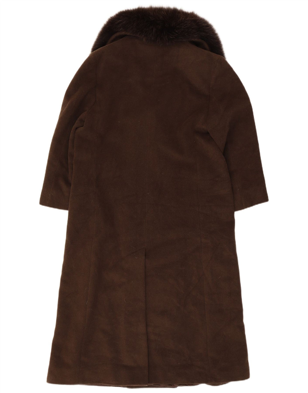 Sobretudo feminino oversized Marella Reino Unido 10 lã virgem marrom pequena