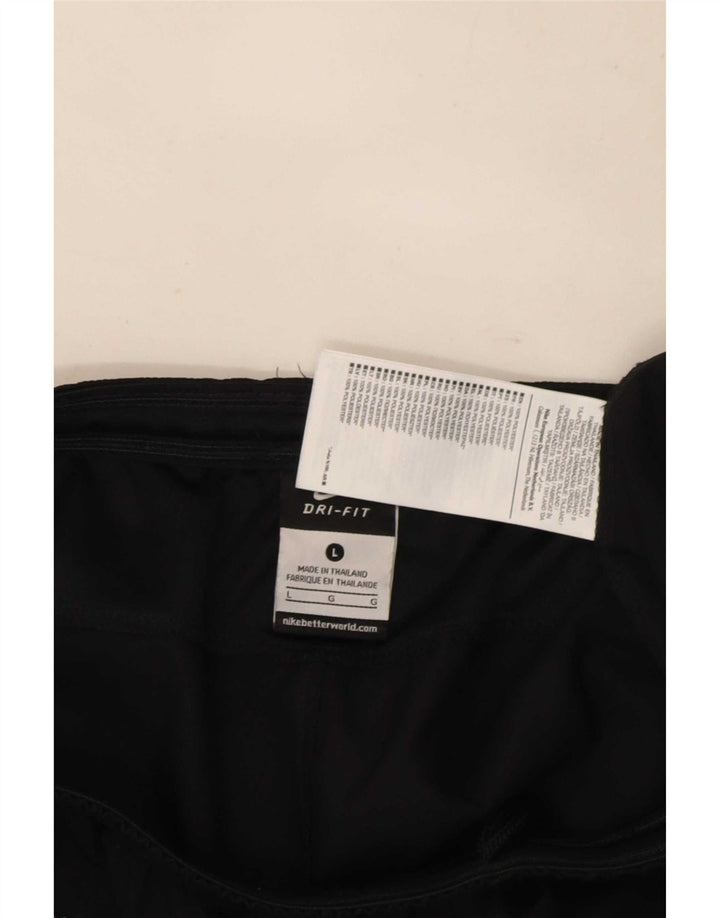 Shorts esportivos masculinos Nike Dri Fit grandes pretos