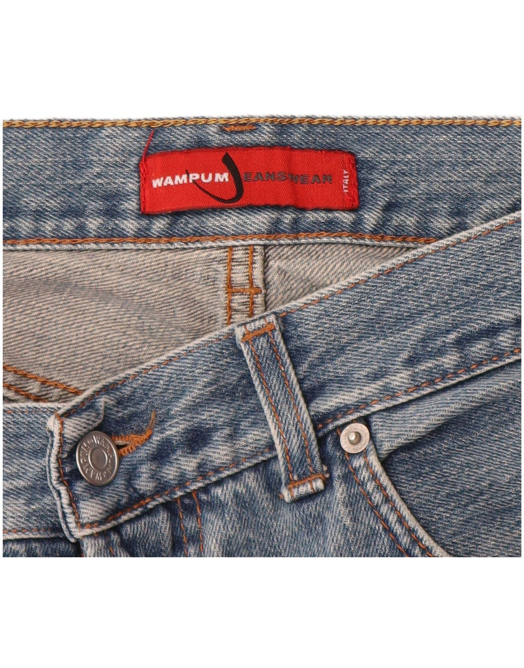 Calça jeans reta masculina Wampum W32 L34 azul
