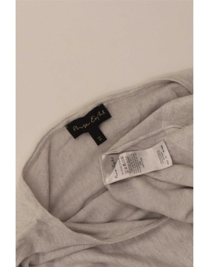 Fase Eight Top feminino Batwing manga 3/4 Reino Unido 14 cinza médio manchado