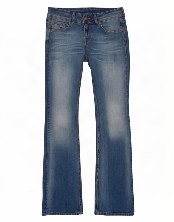 Jeans feminino Tommy Hilfiger Bootcut W32 L33 azul