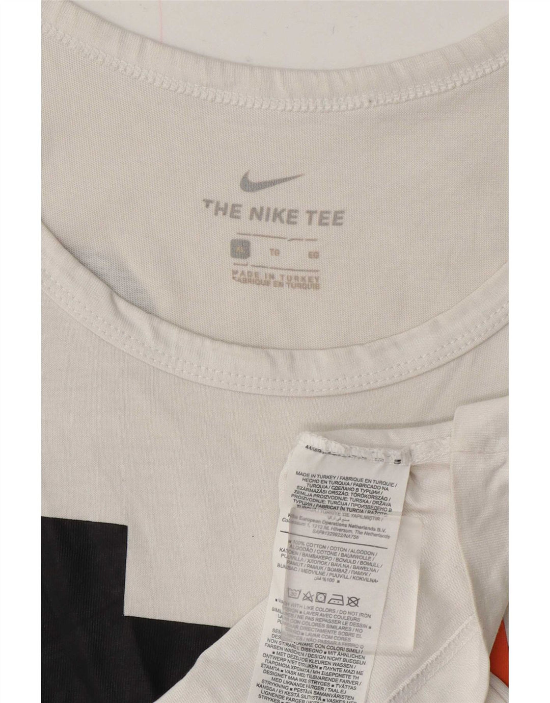 Colete gráfico masculino Nike XL branco algodão